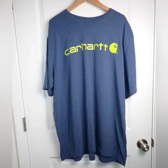 Carhartt Other - Carhart Navy and Green Relaxed Fit Graphic Tee size 2XL